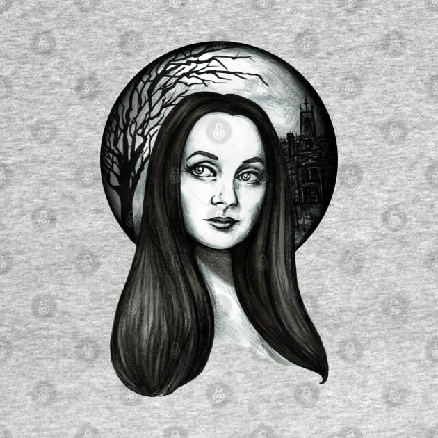 Morticia Addams by The Art of Megan Mars